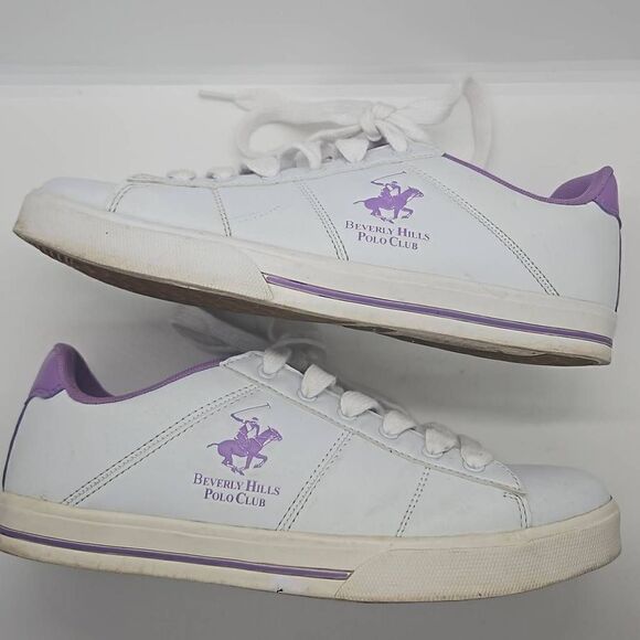 Beverly Hills Polo Club Purple Lace Up Sneaker Size 10 - Picture 1 of 15